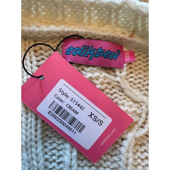 Edikted Tinsley Oversized Cable Knit Cardigan Size XS/S NWT! - Picture 8 of 8